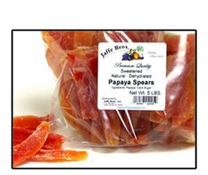 PAPAYA SPEARS, NON-ORGANIC (sugar added)
